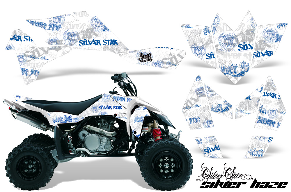 Suzuki LTR450 Graphics Kit Silverhaze BLW